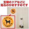 Dogs Have Doors, Door Opening/Closing Caution, Stickers, 3.5 inches (90