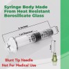 Kopperko 1ml Borosilicate Glass Syringe - Luer Lock, Glue Syringe,