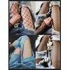 Malustar 4 Pack Fishnet Tights (S-M, Micro, Medium, Wide &