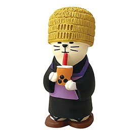 DECOLE ZCB-28444 Concombre Monk Miniature Yo-Kai, Non-Layer, Tapioca, Cat, Cat