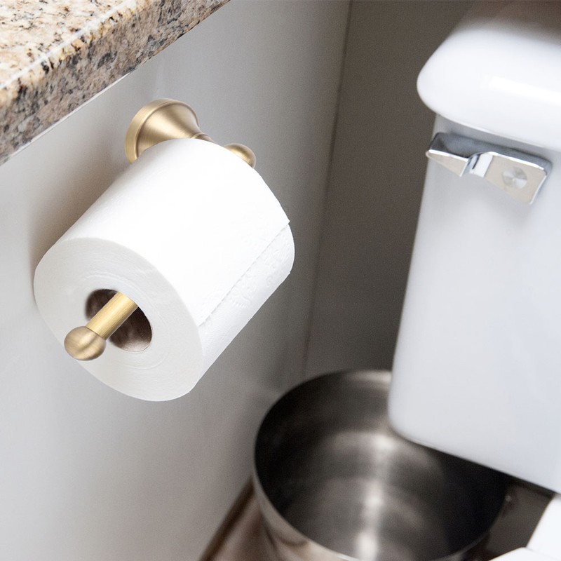 Retro Brass Stainless Steel Wall Mount Toilet Bathroom Tissue Roll