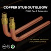 Pex-A Expansion Copper Stub Out Elbow 1/2" x 3-1/2" x