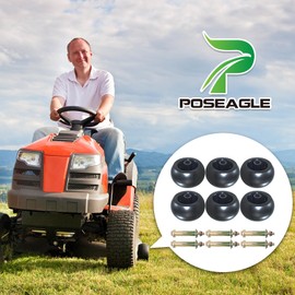 POSEAGLE 6 Pack 116-9981 Deck Wheel Replace 116-9981, 103-3168, 103-4051, 103-5364, 103-7263, 103-7363, 109-2098, 109-9011 for eXmark Lazer Z E-Series, Lazer Z S-Series, Pioneer S-Series Lawn M