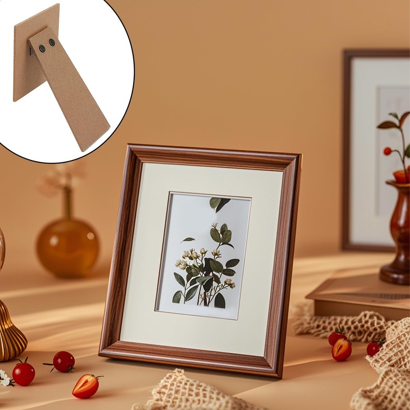 NICENEEDED 2 PCS 4.13 Inch Easel Back Picture Frame, Photo
