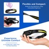 Nessciera Headlamp Rechargeable (2-Pack), LED Head Lamp Flashlight, 230° Wide
