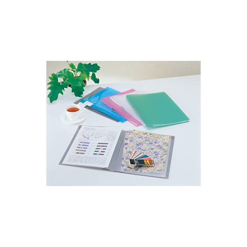 Sekisei Separate Out-In Holder, A4, 4P, Green, PAL-204-30