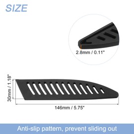 uxcell 4Pcs Knife Cover Sleeves Blade Edge Guards for 5" Utility Knife Protector Universal Knife Sheath for Kitchen, Black