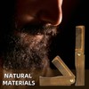 Vimfashi Wooden Beard Moustache Combs Folding Pocket Carving Hair Comb