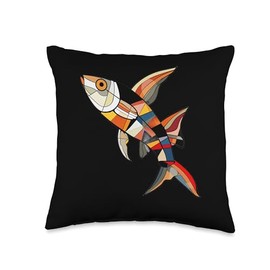 Kuhli Loach Bauhaus Throw Pillow