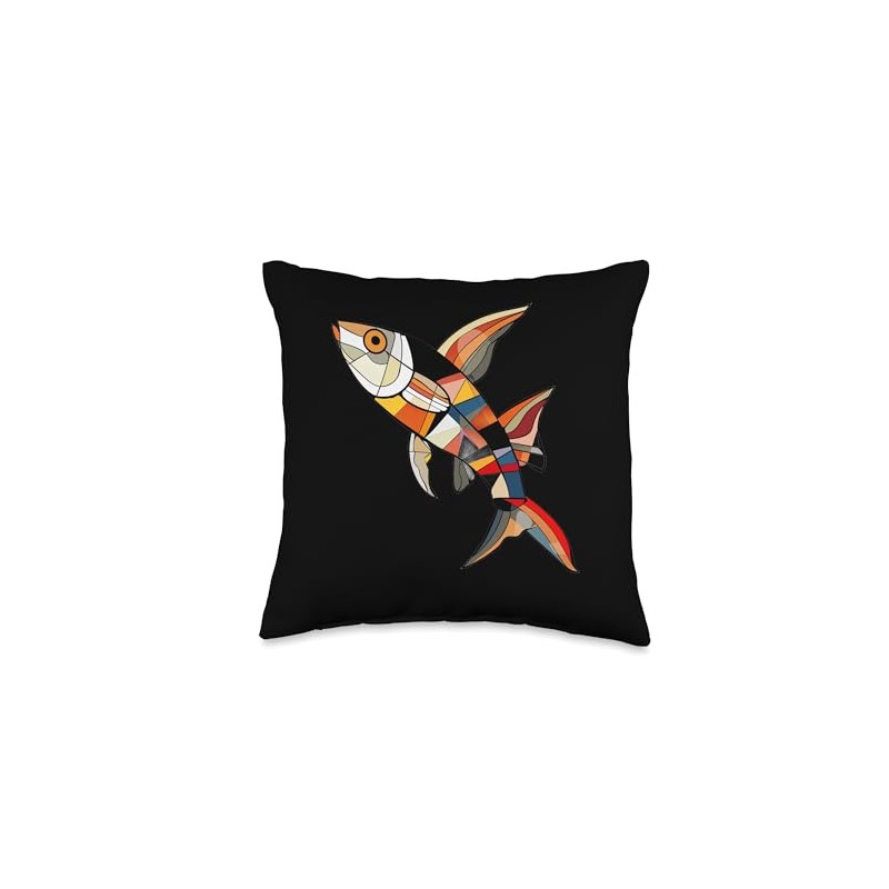 Kuhli Loach Bauhaus Throw Pillow
