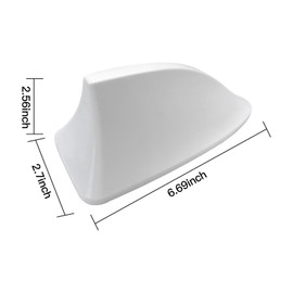 Shark Fin Antenna 170 x 75 x 70mm Replacement for 2016 Hyundai Elantra Limited Sedan 4-Door 2.0L 1999CC l4 GAS DOHC Naturally Aspirated(White)