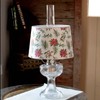 Aladdin Parchment Oil Lamp Shade, 12 inch Base Fitter. Holly