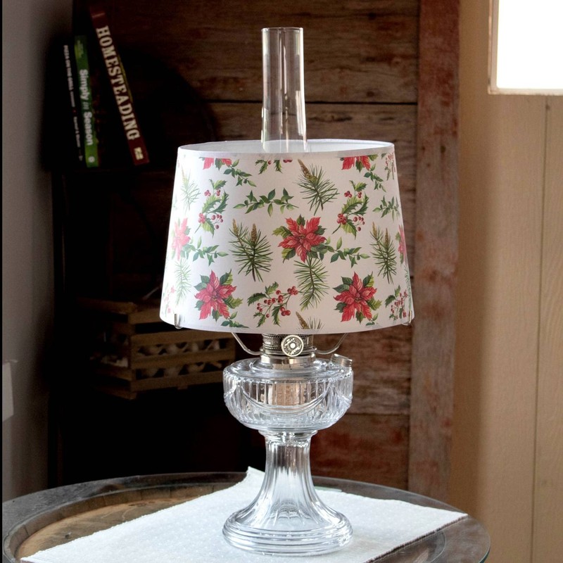 Aladdin Parchment Oil Lamp Shade, 12 inch Base Fitter. Holly