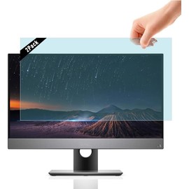 Brevynx [2 Pack] 27 inch Removable Anti-Glare Blue Light Screen Protector for 16:9 Computer Monitor Display– Anti-Glare, Anti-Scratch, PC Anti-UV Eye Protection Filter Film