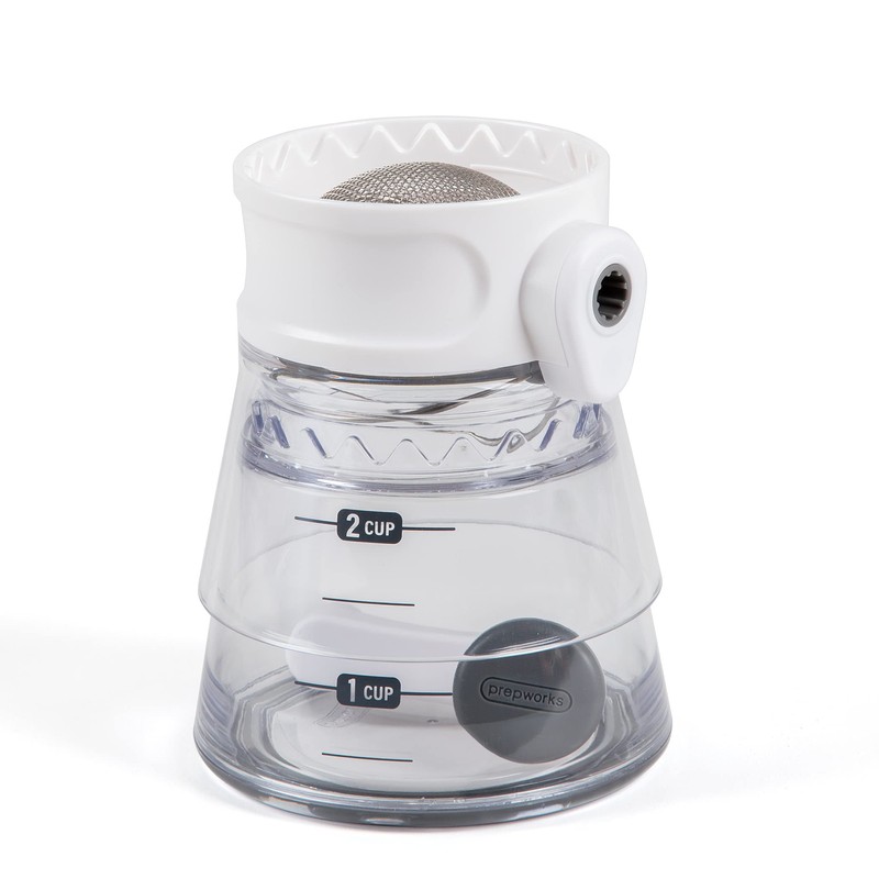 PrepWorks 2-in-1 Double Volume Quick Sift Flour Sifter for Baking