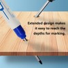 SagaSave 4 Pcs Deep Hole Marker Pen, 30mm Waterproof Long