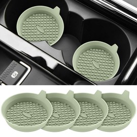 ME.FAN Car Cup Holder Coasters [4 Pack] Silicone Cups Mats, Automotive Universal Non-Slip Recessed Interior Accessories Desert Sage