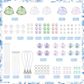 SUNNYCLUE 1 Box 6 Sets Phone Charms Kit Summer Hawaii Phone Charm Sea Ocean Animal Jellyfish Glass Beads Phone Keychain Charms Cell Phone Charms for Women Adults DIY Keychains Bag Camera Decor