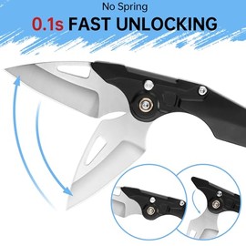 Pocket Knife:1.98" Mini Folding Knife for Men Women, EDC Knives with Button Lock, 5CR15 Blade & Aluminum Handle with Pocket Clip – 3 Modes (Folded/Dagger Shape/Full-Open), Perfect for Gifting 270