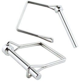 2 Pack Full 316 SS Square Pto Pin, Safety Coupler Pin 5/16" x 2.76"(8mm x 70mm), Full Marine Grade 316 Stainless Steel Heavy Duty Shaft Locking Pin