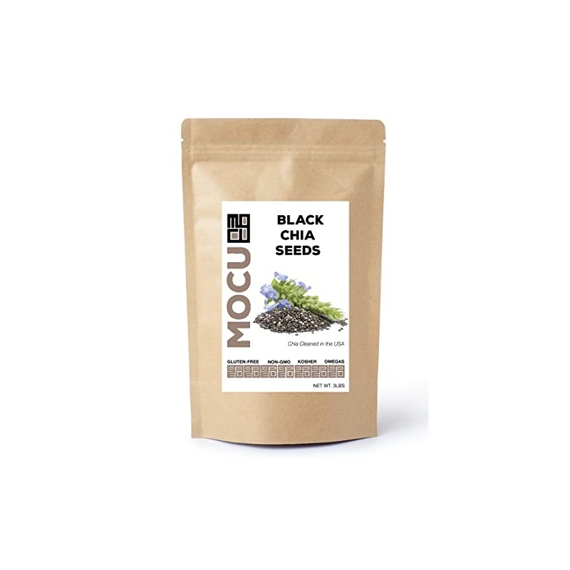 Get Chia Brand BLACK Chia Seeds with 6 TOTAL POUNDS