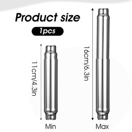 JIEYAO Stainless Steel Toilet Paper Holder Roller Replacement, Spring-Loaded Adjustable Toilet Paper Rod Universal Fit Roller Rod Bathroom Accessory