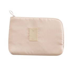 Yurosiay Portable Cable Organiser Bag Small Electronic Bag Organiser Waterproof Electronics Accessories Bag Electronic Organiser Travel Electronic Bag for Travel Work 22 x 15 cm Beige