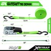 XSTRAP STANDARD Ratchet Tie Down Straps 4Pk 15Ft 1500Lb Break