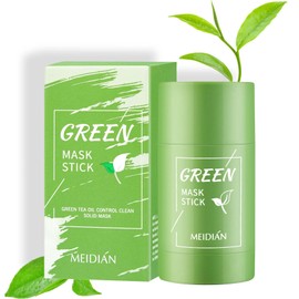 2 Pcs Green Tea Face Mask Stick,Deep Clean Purifying Clay Green Tea Mask Stick,Blackhead Remover,Moisturizing & Improve Skin Tone Green Tea Oil Control Mask Stick,Reduce Blackheads for All Skin Types