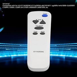 [Universal] Control Remoto de Aire Acondicionado Compatible con 6711A20034G, Fácil de Usar, Reemplazo, Control Remoto Sensible para Modelos AC como Lw