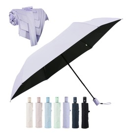 Shape Memory, 5 Seconds Folding Umbrella, Sun or Rain, Lightweight, 9.0 oz (256 g), UV Protection, 100% Full Light Blocking, Heat Shield, One-Touch Automatic Opening/Closing, Folding Umbrella,