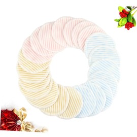 Minkissy 12pcs Sky Makeup Remover Pads Bamboo Fiber Double Layer Reusable Facial Cleansing Pads for Face Wash Cosmetics