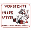 Nobby 93297 Warning Sign Caution Killer Cat