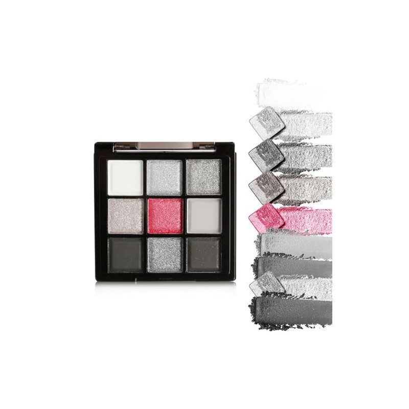 UNYOKE Mini 9 Cool Shade Palette Black Smoky Matte Glitter