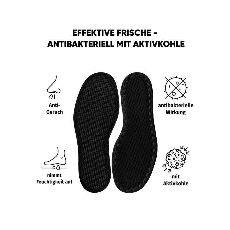 Bama Deo Active Kids Orthotic Insole Schwarz/Farblos 9