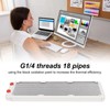 Water Cooling Radiator 18 Pipes Aluminium Alloy Fins G1/4 Thread