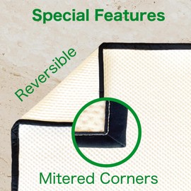 TUTENAGO Organic Cotton Produce Drying Mat - Made in USA - Ultra Absorbent Reversible Pad Perfect for Drying Fruits & Vegetables - Zero Waste Microfiber Alternative