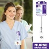 Badge Reel Holder Retractable with ID Clip, Nurse Badge Reel,Funny