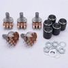 Taiss 5 Pieces 50K Ohm Potentiometer 6 Pins Split Shaft