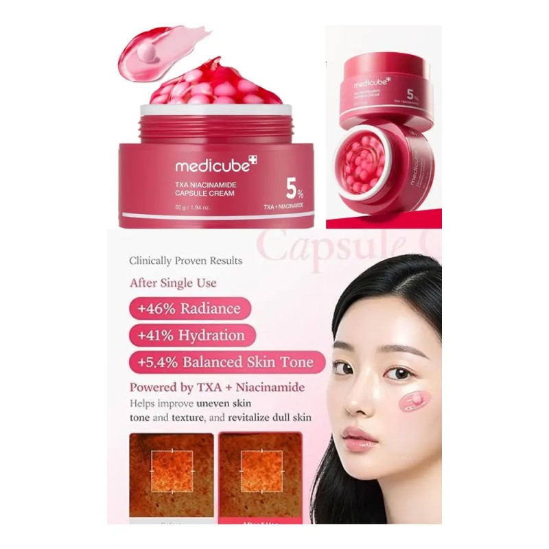 Medicube Txa Niacinamide Capsule Cream 55 Ml Corea Manchas
