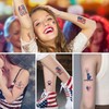 Fourth of July Temporary Tattoos,American Flag Red White and Blue
