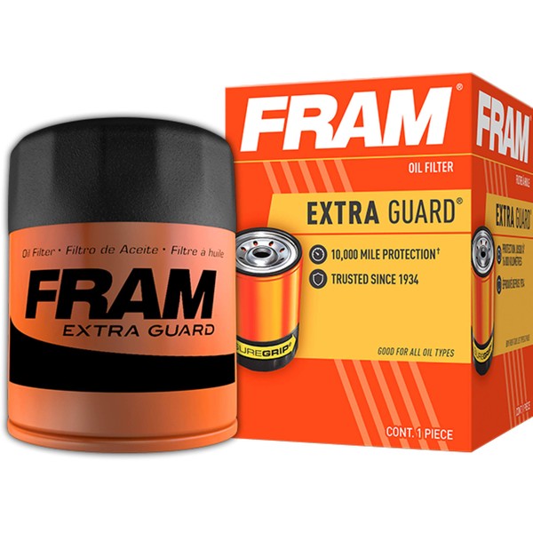 FRAM Extra Guard PH3600, 10K Mile Change Interval Spin-On Oil Filter