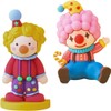 2 Piezas Figura de Payaso Cartoon en PVC Suave, para