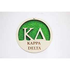Sorority Shop Kappa Delta - Laser Carved Greek Letter Ornament - 3" Round