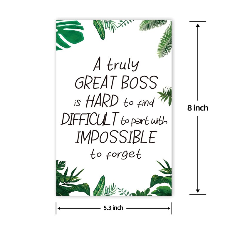 Arsagen Funny Boss Leaving & Retirement Farewell Card, Thank You