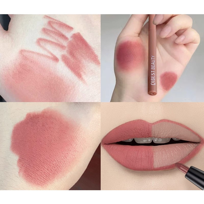 Lip Liner Pencil Set, Highly Pigmented, Waterproof, Natural Velvet Lip