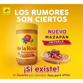 De la Rosa Mazapán Crema de Cacahuate 400gr | Mazapán Untable | 2 pack | Incluye una palita para untar