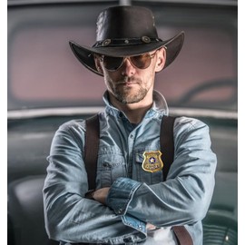 1PC Police Cosplay Props,Cop Badge Pin ，Sheriff Badge, Gift for Police Cosplayers (Golden-I)