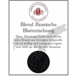 Lerbs & Hagedorn, Blend Tea Russian Leaf Mix, Strong Spicy Flavour, 250 g (approx. 21 Litres), Especially Suitable as Tea for Samovar