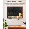 MaxGear Magnetic Chalkboard Calendar Corkboard Monthly Calendar Corkboard for Wall,